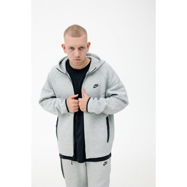 Зип Худи Nike Sportswear Tech Fleece Windrunner Full-Zip Hoodie Grey