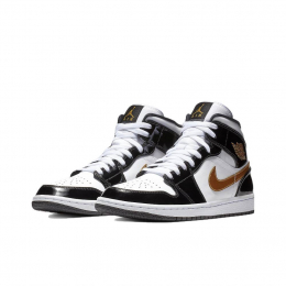 Air Jordan 1 Mid SE Black Gold 