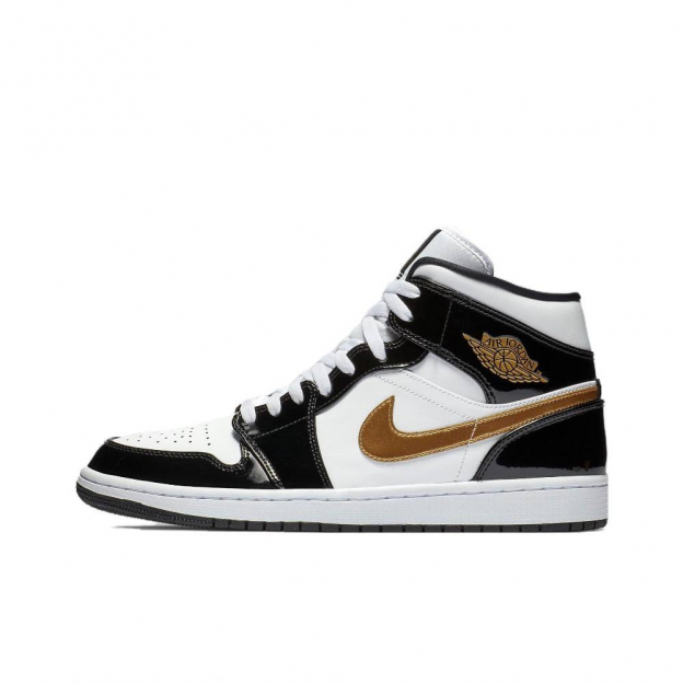 Air Jordan 1 Mid SE Black Gold 