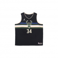 Джерси Jordan x NBA Milwaukee Jersey  Black Green White 
