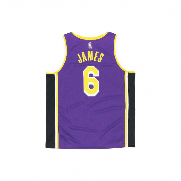 Джерси Jordan Lakers Statement Edition Swingman Jersey Black Yellow Violet 