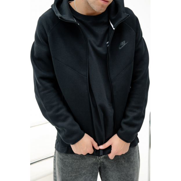 Зип Худи Nike Sportswear Tech Fleece Windrunner Full-Zip Hoodie Black