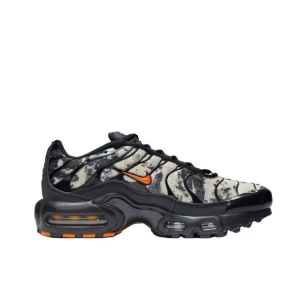 Nike Air Max Plus GS Camouflage Black Safety Orange