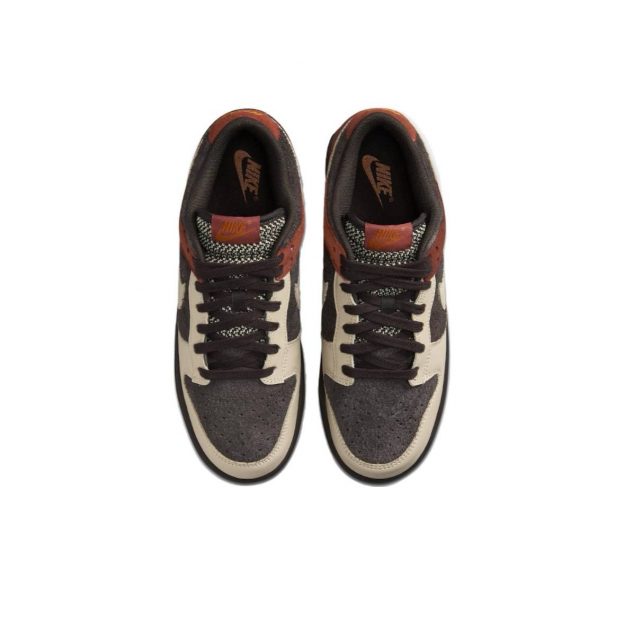 Nike Dunk Low Velvet Brown and Rugged Orange