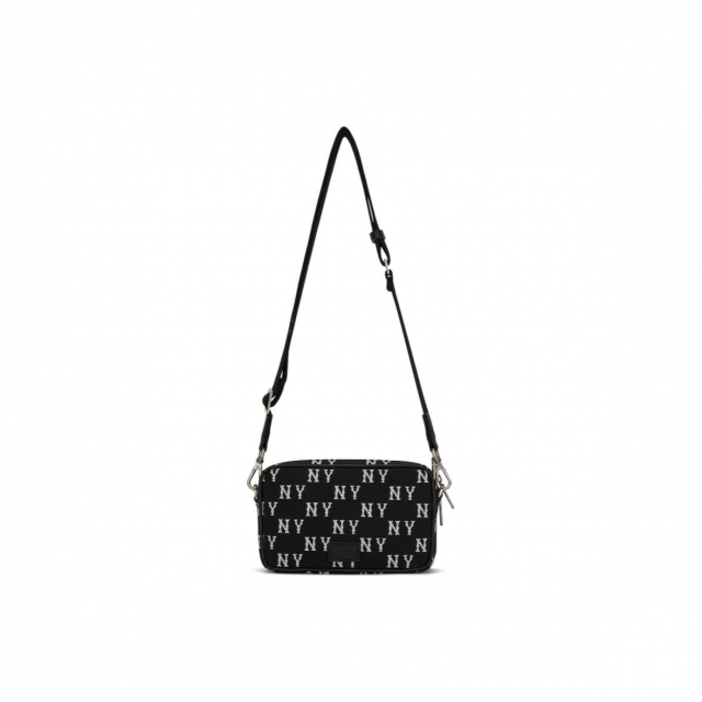 MLB NY Monogram Shoulder Bag Black White