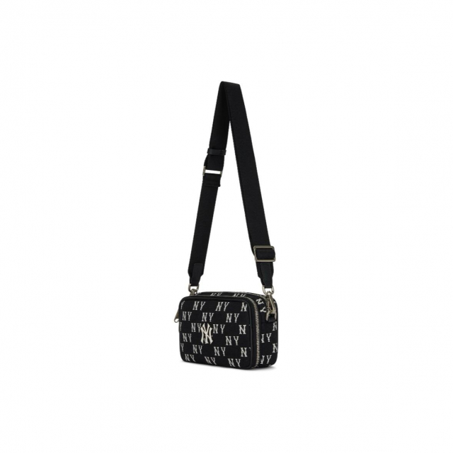MLB NY Monogram Shoulder Bag Black White