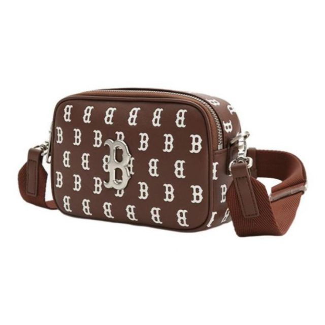 MLB Monogram Shoulder Bag Brown White