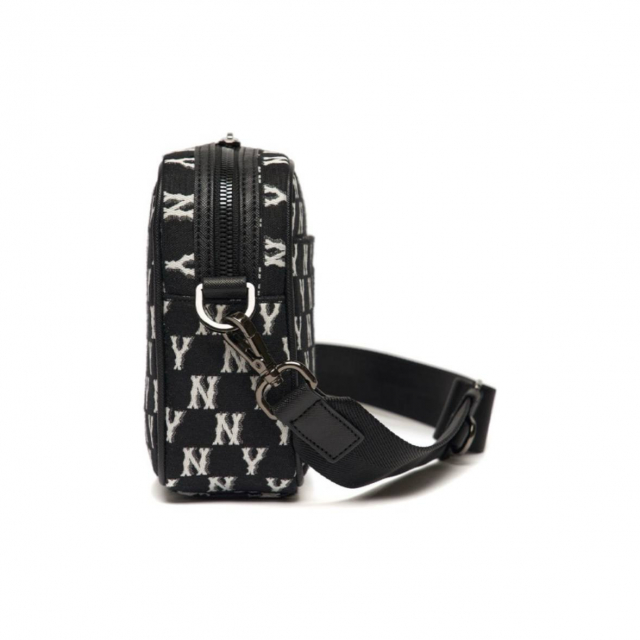 MLB NY Monogram Messenger Bag Black White