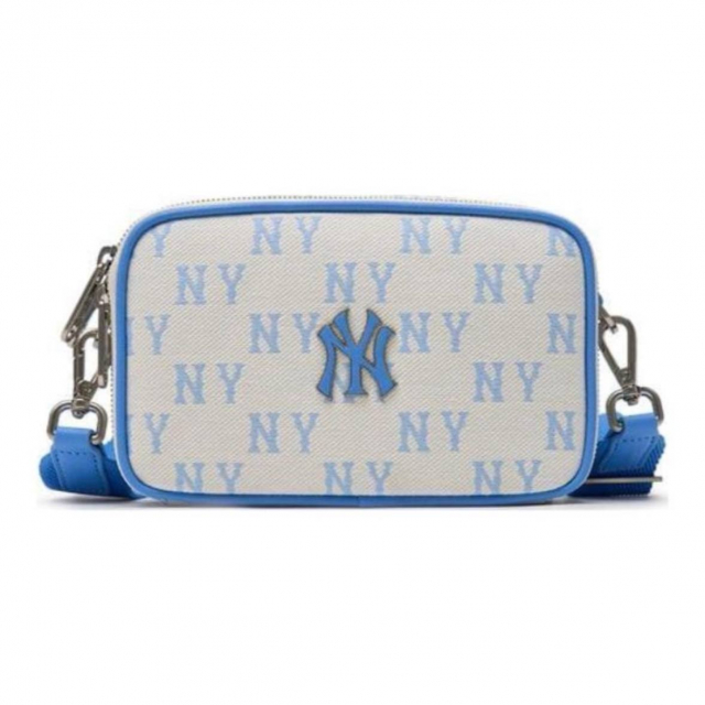 MLB NY Monogram Shoulder Bag White Blue