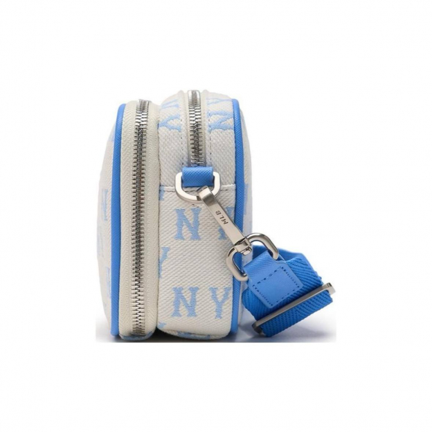 MLB NY Monogram Shoulder Bag White Blue