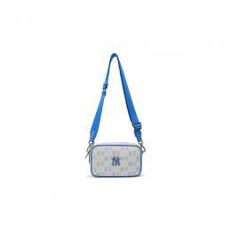 MLB NY Monogram Shoulder Bag White Blue