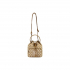 MLB NY Monogram Bucket Bag Beige Cream White