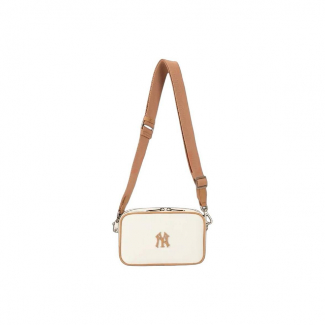 MLB NY Shoulder Bag Cream White Beige