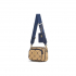 MLB Monogram Shoulder Bag Beige Blue