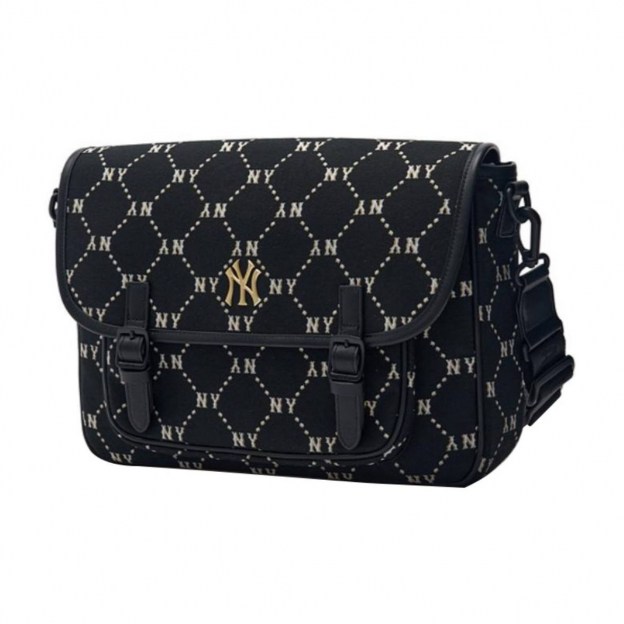 MLB NY Monogram Messenger Bag Black