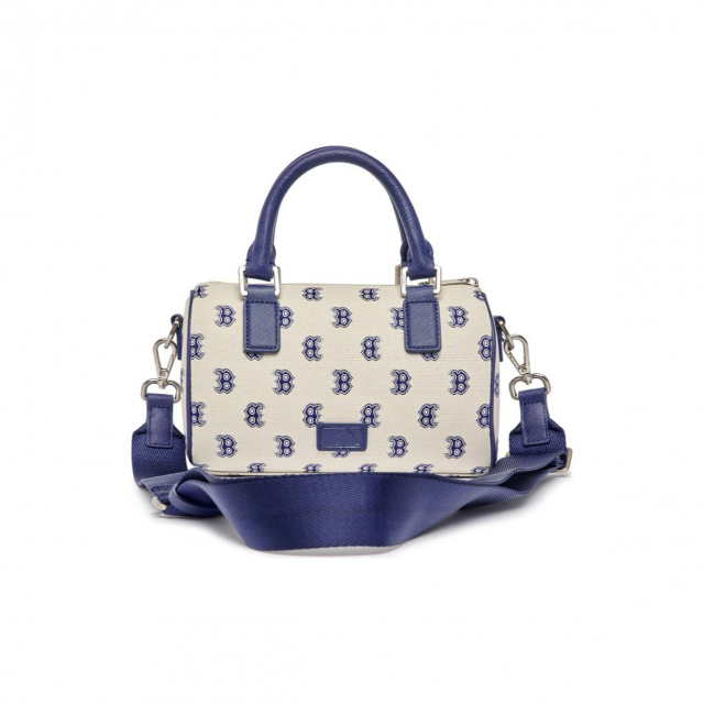 MLB Monogram Bag Cream White Blue