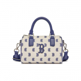 MLB Monogram Bag Cream White Blue