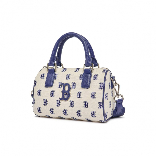MLB Monogram Bag Cream White Blue