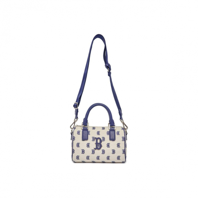 MLB Monogram Bag Cream White Blue
