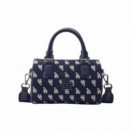 MLB LA Monogram Bag Dark Blue Cream White