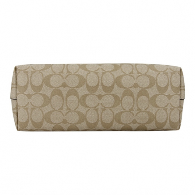 Сумка Coach Zip Top Tote Bag Beige White