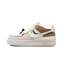 Кроссовки Nike Air Force 1 Low Shadow White Beige Brown Natural