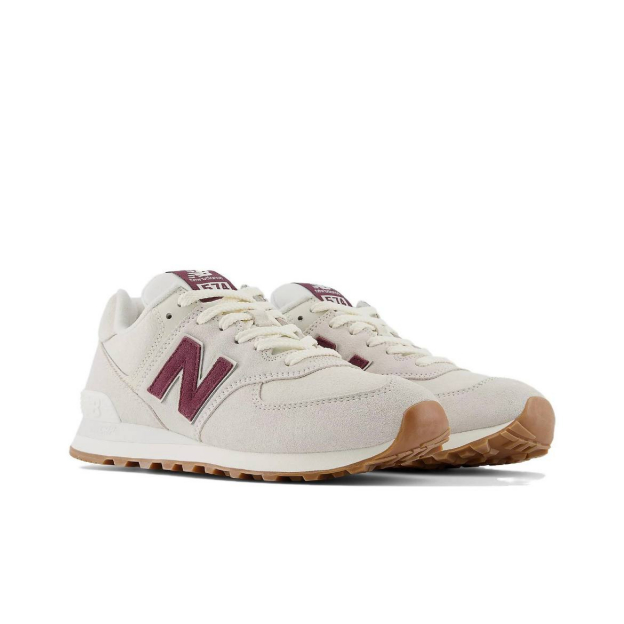 New Balance 574 Bone Burgundy