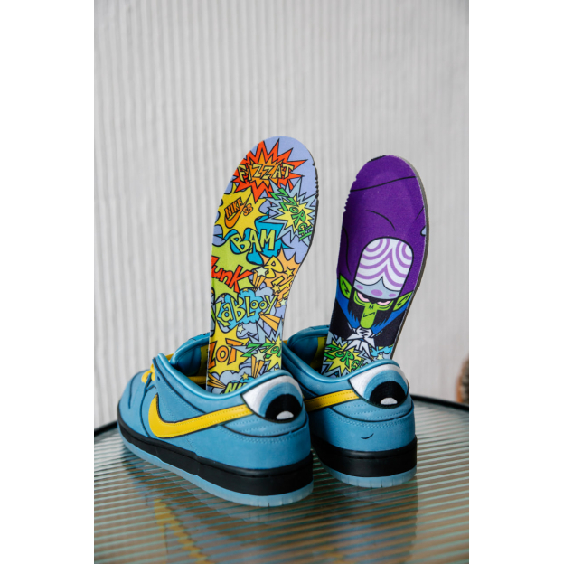 Nike Dunk SB Low x Powerpuff Girls Blue Yellow