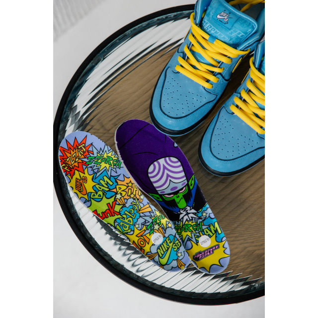 Nike Dunk SB Low x Powerpuff Girls Blue Yellow