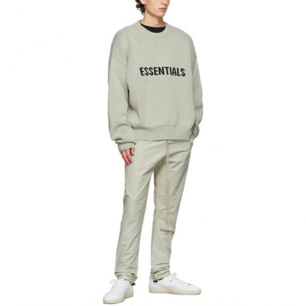 Свитер Fear of God Essentials Knit Pullover Green Concrete 