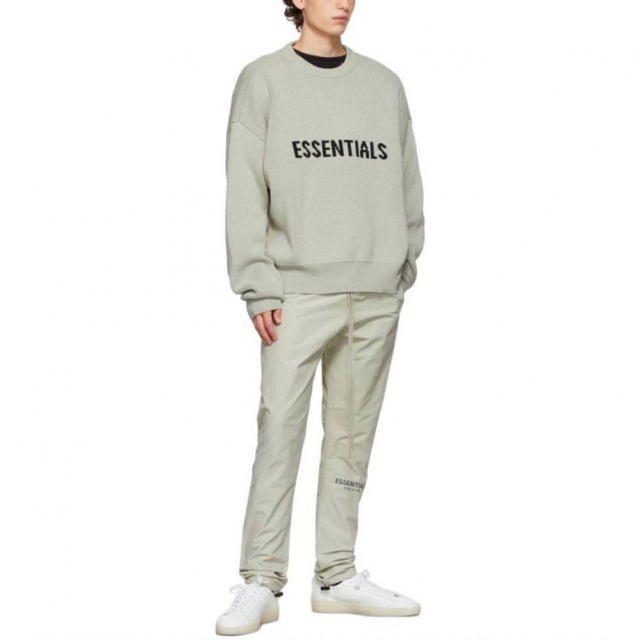 Свитер Fear of God Essentials Knit Pullover Green Concrete
