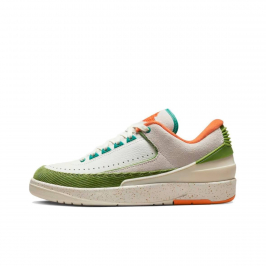 Air Jordan 2 Retro Low SP x TITAN White Beige Orange Green