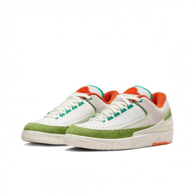 Air Jordan 2 Retro Low SP x TITAN White Beige Orange Green