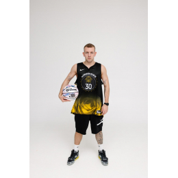 Джерси Nike NBA GSW Jersey  Black Yellow Gold