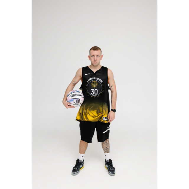 Джерси Nike NBA GSW Jersey  Black Yellow Gold