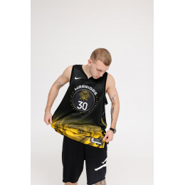 Джерси Nike NBA GSW Jersey  Black Yellow Gold