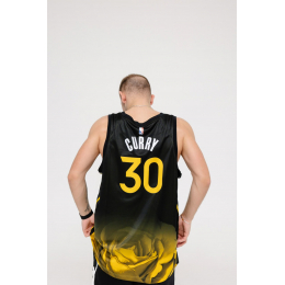 Джерси Nike NBA GSW Jersey  Black Yellow Gold