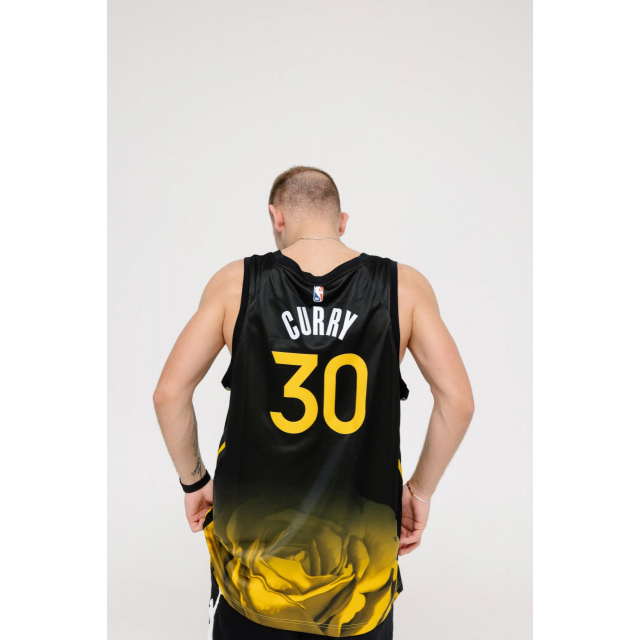Джерси Nike NBA GSW Jersey  Black Yellow Gold