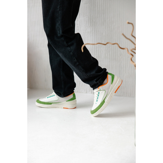 Air Jordan 2 Retro Low SP x TITAN White Beige Orange Green