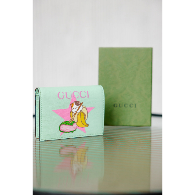 Кошелек Для Карт Gucci Star Bananya Print Card Case