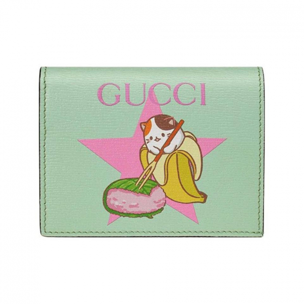Кошелек Для Карт Gucci Star Bananya Print Card Case