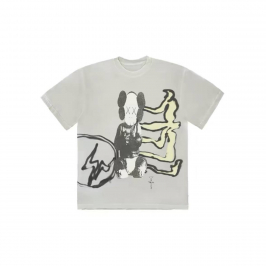 Футболка Travis Scott Cactus Jack x KAWS x Fragment Design Tee Grey