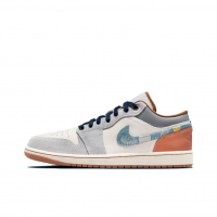 Кроссовки Air Jordan 1 Low SE Repaired Denim Swoosh