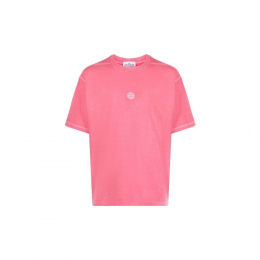 Футболка Stone Island Logo Embroidered T-Shirt Pink