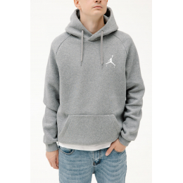 Худи Jordan Jumpman Fleece Hoodie Grey White