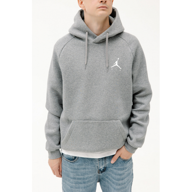 Худи Jordan Jumpman Fleece Hoodie Grey White