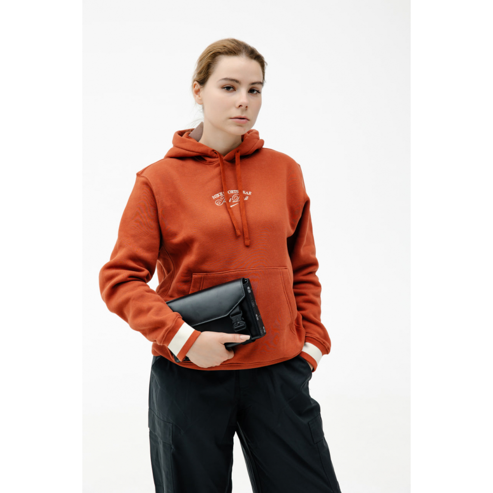 Nike sportswear orange hoodie outlet