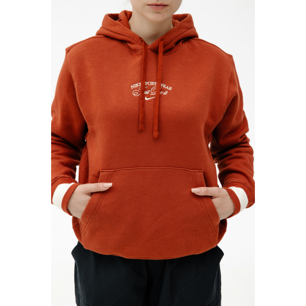 Nike sportswear orange hoodie outlet