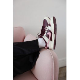 Nike Dunk Low Night Maroon and Medium Soft Pink 