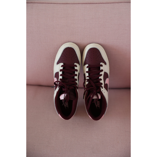 Nike Dunk Low Night Maroon and Medium Soft Pink 